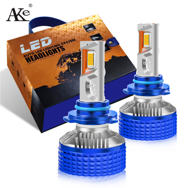 AKE DF1 9005 led headlight bulb super bright 240 watts 24000 lumen 4575 chips 6000k natural white hb3 9005 led headlights 9-36V three copper tubes hb3 9005 led bulb with canbus for auto