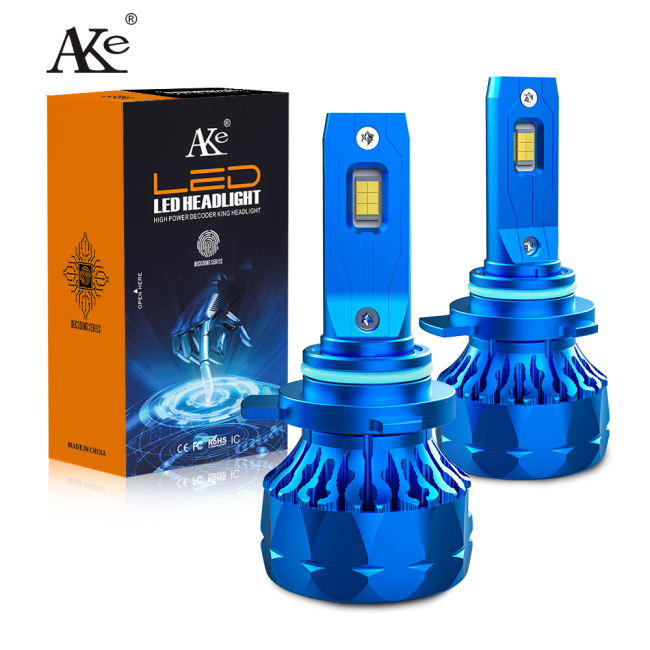 AKE T8 9012 led headlight bulb high bright 110 watts 6000k hir2 9012 led headlight  9-16V 360 angle beam 11000lm hir2 9012 bulb with canbus for car