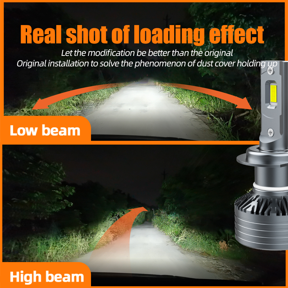 AKE T2 100W 9005 led headlight Universal 12V 360 degree beam h1 h4 h7 h11 9006 9102 led headlight  for car led bulbs