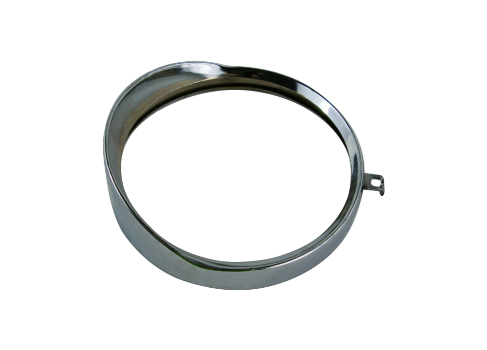 CJ750 Chromed headlight ring with shade