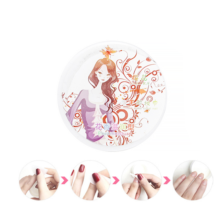 Wholesale-Non-toxic-Flower-Scented-Nail-Polish-Remover-Pad-LBNW0002