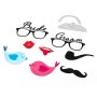 New party paper props party funny surprise props christmas party cute glasses props