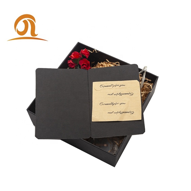 Ins Hot Spot Wholesale Black Rectangular Gift Box For Perfume Drink Scarf