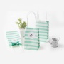 Small kraft mini gift bag paper,small paper bag with handle bow