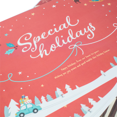 New hot selling custom portable disposable Christmas tree cute paper placemat