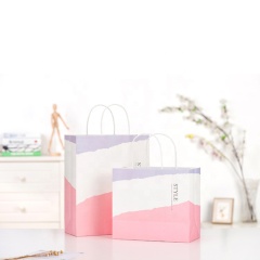 Custom print design gift kraft luxury gift bag paper