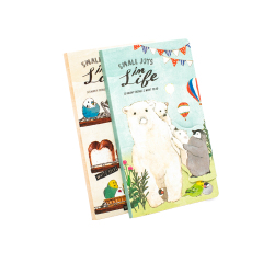 Learning Office Promotion Gifts Children Portable Cartoon Design Magnetic Buckle Mini Notebook