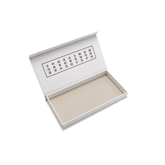 Custom logo printing recycled cardboard white packaging magnetic seal luxury paper gift box