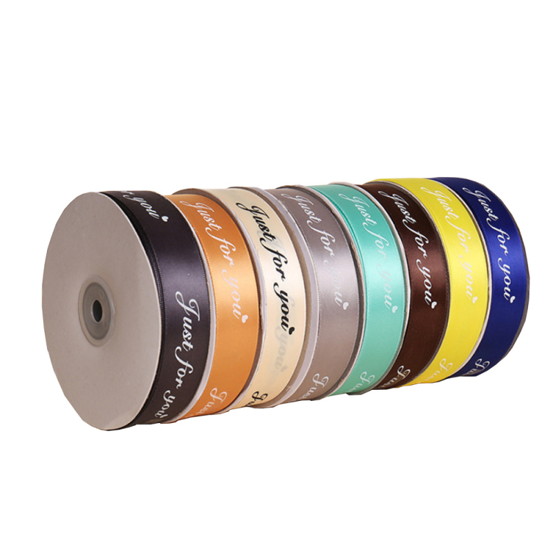 Each roll of pure color double sided ribbon is suitable for DIY hair accessories ribbon decoration