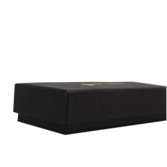 Paper Cardboard Customized Luxury Black Stationery Packaging Small Jewelry Gift Box