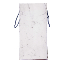 Wholesale logo packaging pattern custom creative marble pattern Christmas portable paper bag
