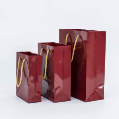High Quality Luxury Handle Cardboard Paper Gift Bag With Handle
