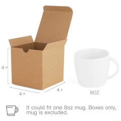 Custom size logo printing disposable kraft paper takeaway carton cake box paper lunch box