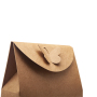 Kraft paper gift box brown stand paper return bag for new style Christmas gifts bag
