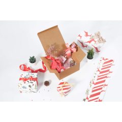Sturdy cardboard used for Christmas and Halloween parties prevents breakage of homemade craft paper boxes