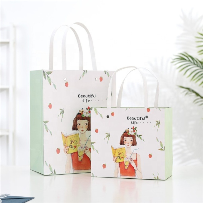 Custom paper shopping bag for gift