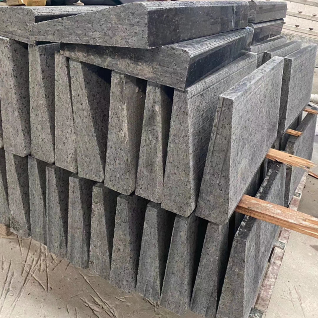 silver pearl granite border