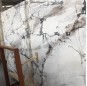 Autumn snow white marble