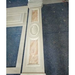 Kusen pintu marmer krem ​​untuk dekorasi bagian dalam