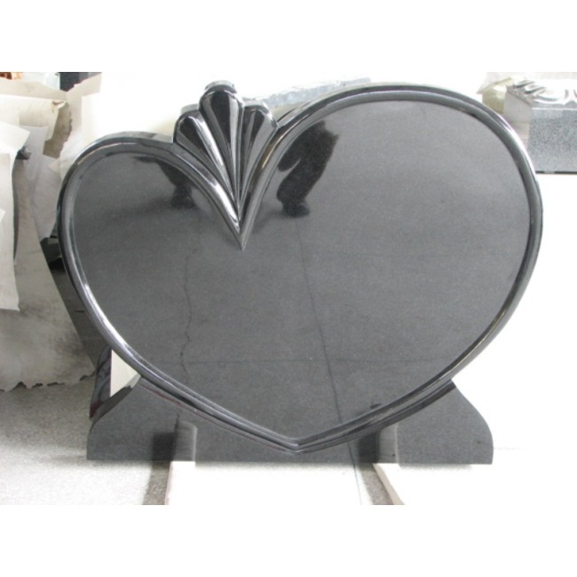 Shanxi Black Heart shape Tombstone