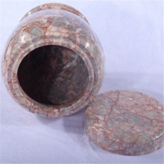 guci abu batu marmer merah
