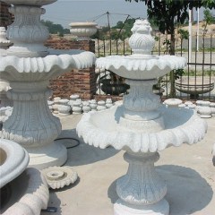 Beauty white granite fountain