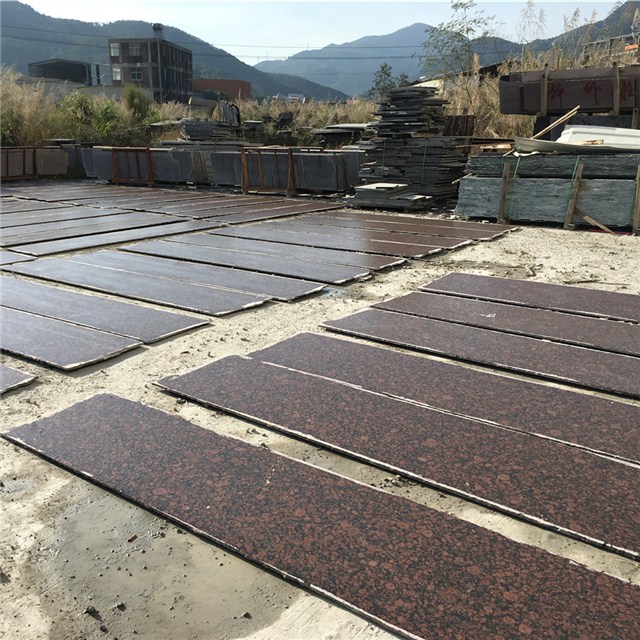 Baltic brown granite stair steps