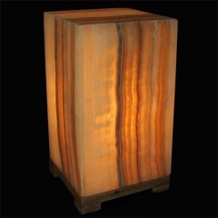 Lampu persegi panjang onyx kuning